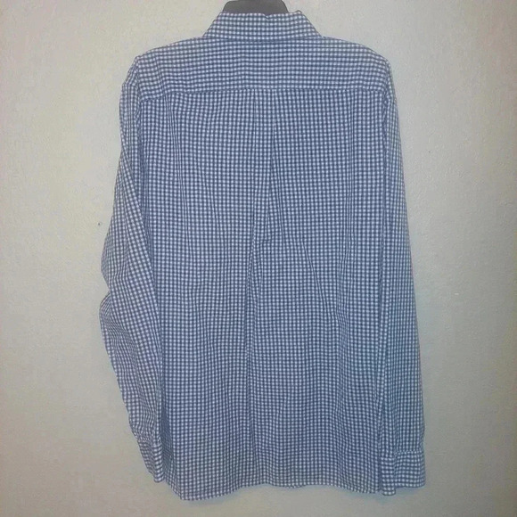 Vineyard Vines Classic Fit Tucker Shirt XL Men's Blue Gingham Long Sleeve - Picture 4 of 5